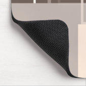 Geometrische vierkantjes - Chocolade Cream Muismat (Hoek)