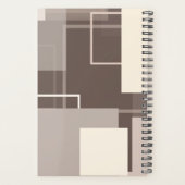 Geometrische vierkantjes - Chocolade Cream Planner (Achterkant)