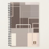 Geometrische vierkantjes - Chocolade Cream Planner (Voorkant)