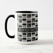 Geometrische vierkantsaangepaste mokken (Links)