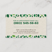 Geometrische vierkantsboom visitekaartje (Achterkant)