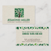 Geometrische vierkantsboom visitekaartje (Voorkant / Achterkant)