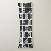 Geometrische vierkantsproefkussens lichaamskussen (Voorkant Verticaal)