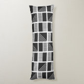 Geometrische vierkantsproefkussens lichaamskussen (Achterkant (Verticaal))