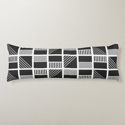 Geometrische vierkantsproefkussens lichaamskussen (Voorkant)