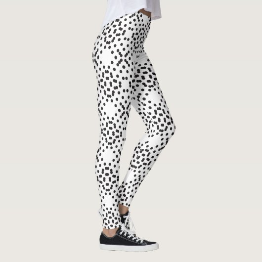 Geometrische vierlobbige patronen gemaakt van zwar leggings (Rechts)