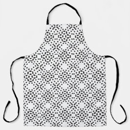 Geometrische vierlobbige patronen gemaakt van zwar schort