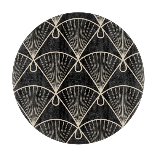 Geometrische Vintage: gestileerd naadloos Ornament Snijplank (Voorkant)