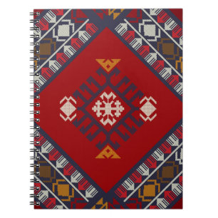 Geometrische vintage klassieke stijlvolle kleurrij notitieboek