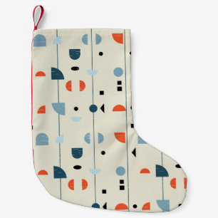 Geometrische vintage: midden-eeuws naadloos patroo kleine kerstsok