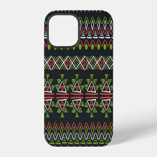 Geometrische vintage: naadloze patroonset. iPhone 12 hoesje
