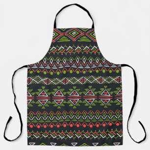 Geometrische vintage: naadloze patroonset. schort