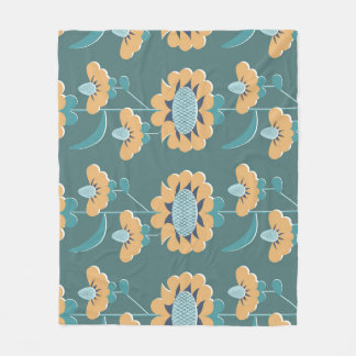 Geometrische Vintage: Textiel nautisch motief Fleece Deken