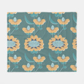 Geometrische Vintage: Textiel nautisch motief Fleece Deken (Voorkant (Horizontaal))