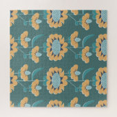 Geometrische Vintage: Textiel nautisch motief Legpuzzel (Horizontaal)