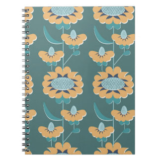 Geometrische Vintage: Textiel nautisch motief Notitieboek