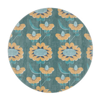 Geometrische Vintage: Textiel nautisch motief Snijplank