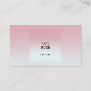 Geometrische vip van het Ombre Pink Pastel Minimal Visitekaartje