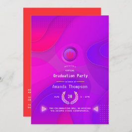 Geometrische virtuele graduatiepartij kaart