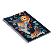 Geometrische visillustratie notitieboek (Rechterzijde)