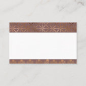 Geometrische Visitekaartjes voor Bronze/Gold Desig (Achterkant)