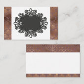 Geometrische Visitekaartjes voor Bronze/Gold Desig (Voorkant / Achterkant)