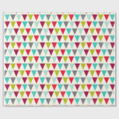 Geometrische vlag Driehoek Bunting Ban Wrapping Pa Cadeaupapier (Vlak)