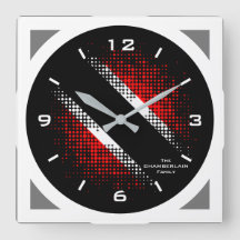 Geometrische vlag van Trinidad en Tobago Dot Patte