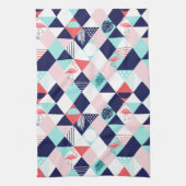 Geometrische vlammen theedoek (Verticaal)