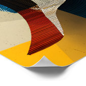Geometrische Vlinder Muurkunst Poster (Hoek)