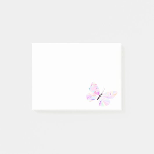 Geometrische vlinder post-it® notes (Voorkant)