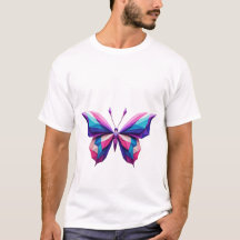 Geometrische vlinder T-shirt
