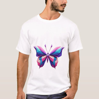 Geometrische vlinder T-shirt