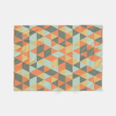 Geometrische vlootsdeken fleece deken (Voorkant (Horizontaal))