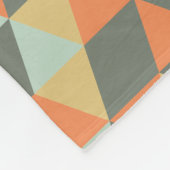 Geometrische vlootsdeken fleece deken (Hoek)