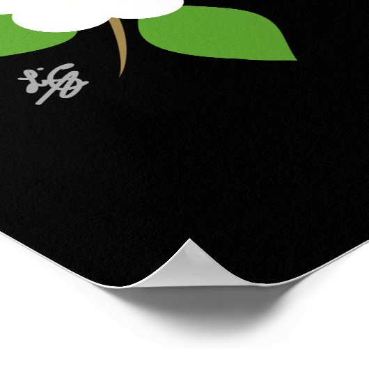 geometrische vogelkunst poster (Hoek)