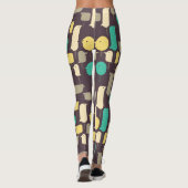 Geometrische vogels leggings (Achterkant)