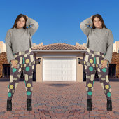 Geometrische vogels leggings