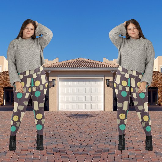 Geometrische vogels leggings