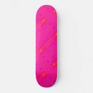 Geometrische vooraf gebouwde complete roze skatebo persoonlijk skateboard