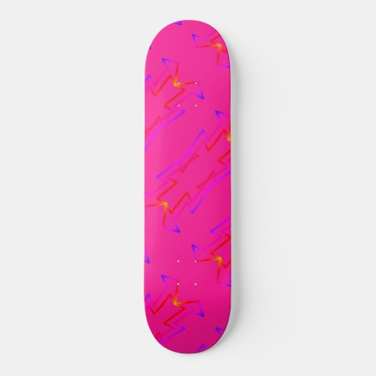 Geometrische vooraf gebouwde complete roze skatebo persoonlijk skateboard (Voorkant)