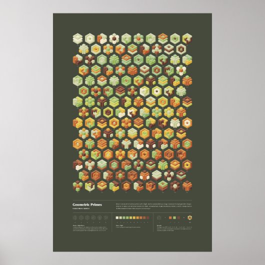 Geometrische voorkeuren - Collectie 1, reeks 1 Poster (Voorkant)