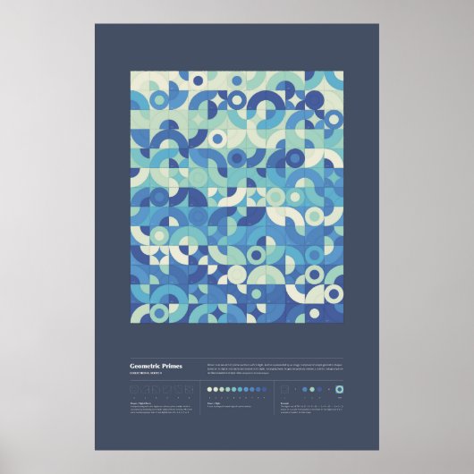 Geometrische voorkeuren - Collectie 2, reeks 2 Poster (Voorkant)