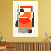 Geometrische vorm 3 | Geometrische kunst Canvas Afdruk (Insitu (Woonkamer))