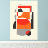 Geometrische vorm 3 | Geometrische kunst Canvas Afdruk (Insitu (Houten vloer))