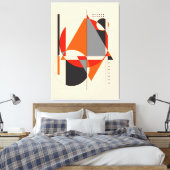 Geometrische vorm 4 | Geometrische kunst Canvas Afdruk (Insitu (Slaapkamer))
