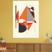 Geometrische vorm 4 | Geometrische kunst Canvas Afdruk (Insitu (Woonkamer))