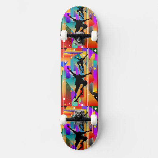 Geometrische vorm Abstract skateboarden Persoonlijk Skateboard (Voorkant)