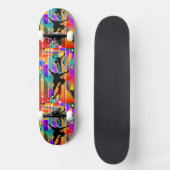 Geometrische vorm Abstract skateboarden Persoonlijk Skateboard (Voorkant)