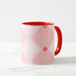 Geometrische vorm, achtergrond, roze rood mok